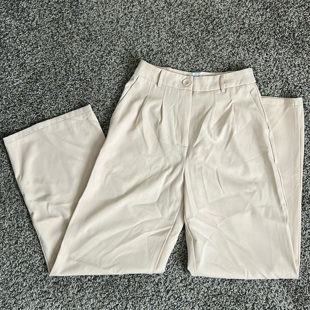 Princess Polly Beige archer pants